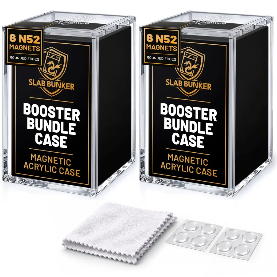Slab Bunker Booster Bundle acrylic case 2-pack with both black retail boxes