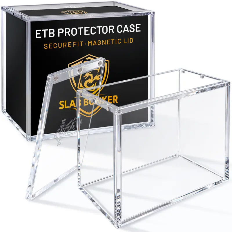 Slab Bunker Elite Trainer Box case packaging next to the clear acrylic case