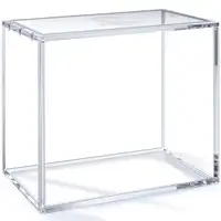Empty clear acrylic ETB case, front view